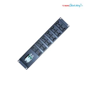 Thanh Cấp Nguồn PDU 12 Cổng 3 Chấu, MCB32A, 250V, Chuẩn 19'', Dây 3x 2.5mm² , Dài 1.5m