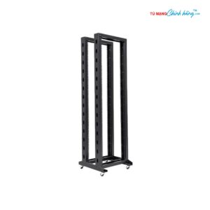 ABN-27OPD | Tủ Mạng ABNRACK Open Rack 27U, Khung Đôi, Màu Đen